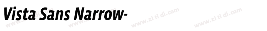 Vista Sans Narrow字体转换